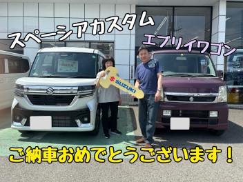 H様 スペーシアカスタムご納車です！！